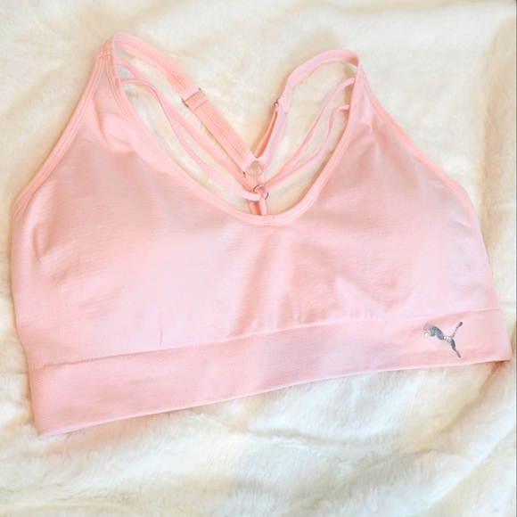 Puma Other - PUMA light pink strappy sports bra. See measurements for size